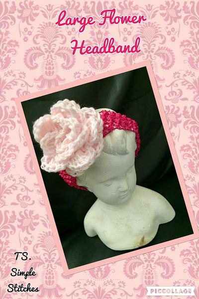 Large Flower Headband - Project by Terri