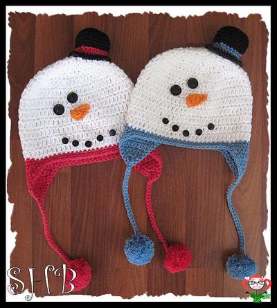 Snowmen Crochet Hats - Project by Heather Macias