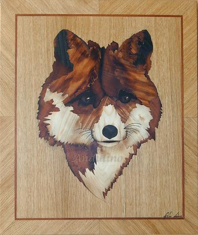 Fox marquetry to order by Andulino - Project by Andulino