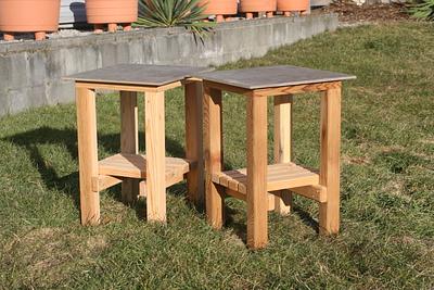 Patio Side Tables - Project by Railway Junk Creations