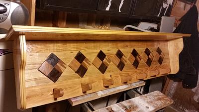 Reclaimed Wood Coat rack - Project by Steve Tow
