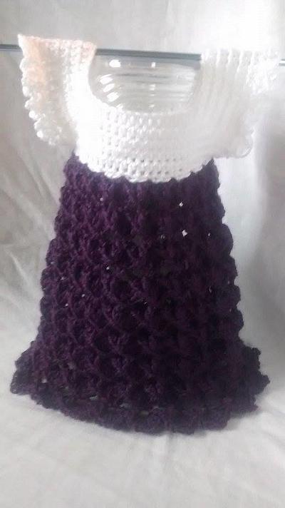 purple girl dresses, newborn dress, crochet baby dress, crochet girl dress, crochet baby dresses - Project by ♥♥♥ CrochetingPrecious  ♥♥♥