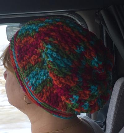 Squiggly Slouch Hat - Project by Terri
