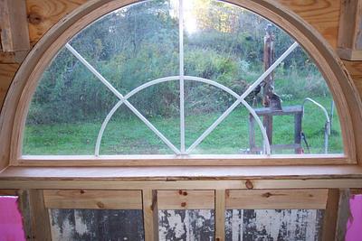 transom window installed  - Project by Wheaties  -  Bruce A Wheatcroft   ( BAW Woodworking) 