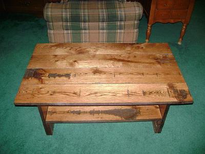 Reclaimed Oak Coffee Table - Project by David Roberts
