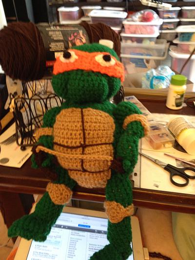 Ninja Turtle figure I made for my great grandson Braydan for is 3rd birthday - Project by hammerhead