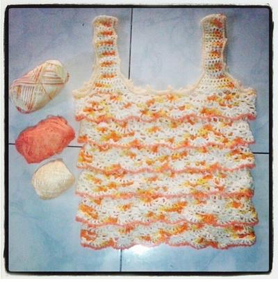 Lacy Sunshine Tanktop - Project by Na Fatwaningrum