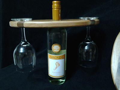 Wine Bottle and Glass Display  - Project by Jeff Vandenberg