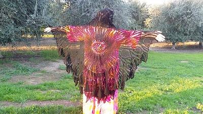 Black Butterfly Shawl - Project by Kristi