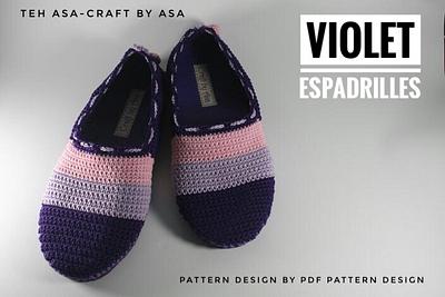 Violet espadrilles - Project by Teh Asa 