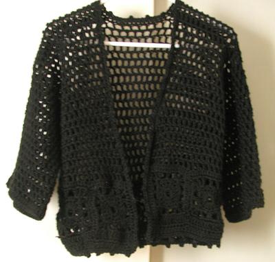 hand crocheted sweater - Project by Edna