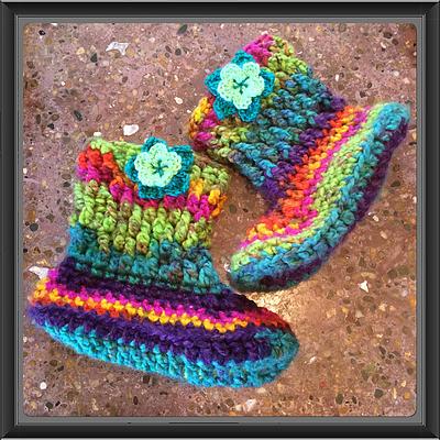 Carousel Slipper Boots - Project by Alana Judah