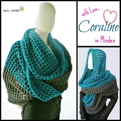 Coraline in Minden - Oversized Cowl Wrap - Project by Simply Collectible - Celina Lane