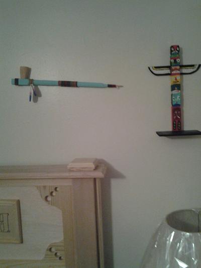 peace pipe and totem pole - Project by jim webster