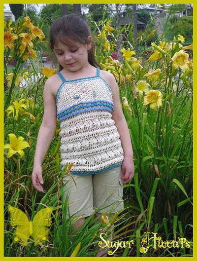 Sea Breeze Apron Style Crochet Halter Pattern  - Project by Heather Macias