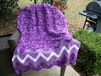 Purple Passion afghan - Project by Erika