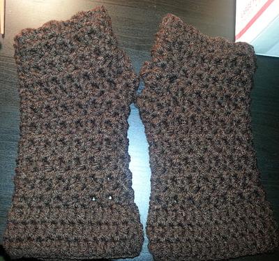 Fingerless gloves - Project by Mis gemelos