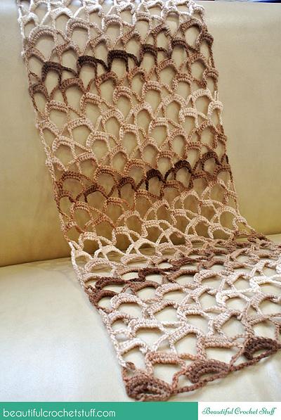 My Lacy Scarf is Done - Project by janegreen