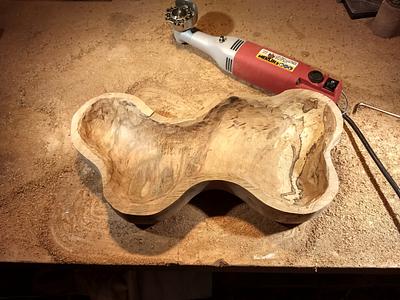 Salted maple bowl - Project by Mark Michaels
