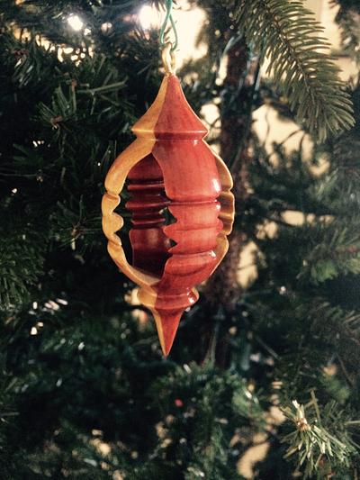 Inside out ornament.  - Project by abielenberg