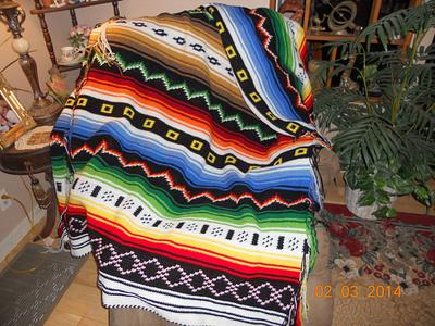 Navajo afghan - Project by Charlotte Huffman
