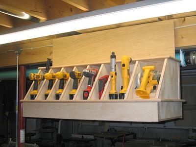 Cordless tool storage - Project by baldwinlc