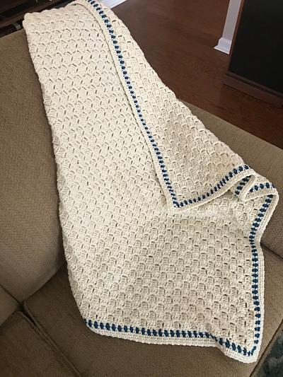 Crocheted C2C baby blanket  - Project by Shirley