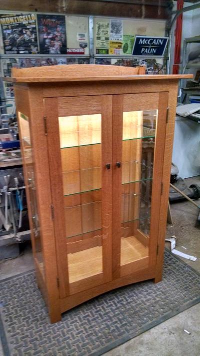 mission style curio cabinet - Project by kenmitzjr