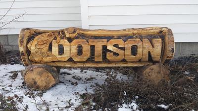 log sign - Project by Carvings by Levi