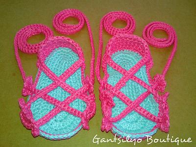 Baby Gladiator Sandals - Project by Lou Woodhead