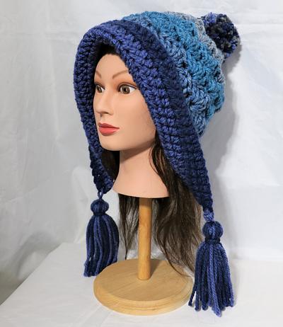 Frozen Snow Hat Warmer 6 with Tassels. - Project by Donelda's Creations