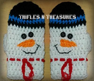 Snowman Mittens - Project by tkulling