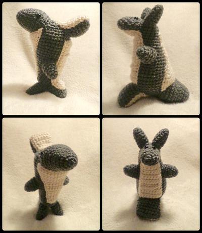 SharKanga Amigurumi Flip Toy - Project by A Moore Eh