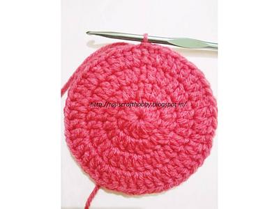 How to make Seamless Crochet Circle - Project by rajiscrafthobby