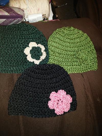 3 hats in one night - Project by Down Home Crochet