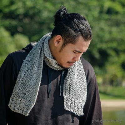 the wilton grey men scarf - Project by jane