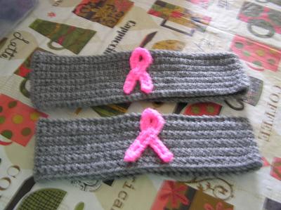 Cancer Ribbon Headband - Project by CrochetCathey