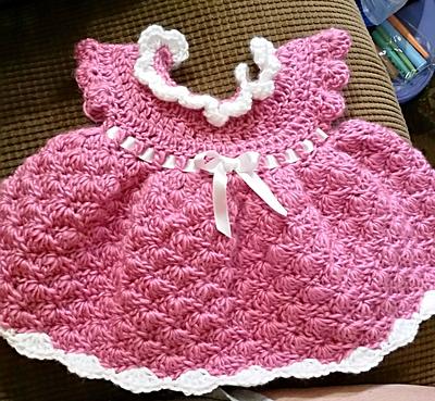 Fixed My Newborn Dress and Added a Bonnet - Project by Kelly