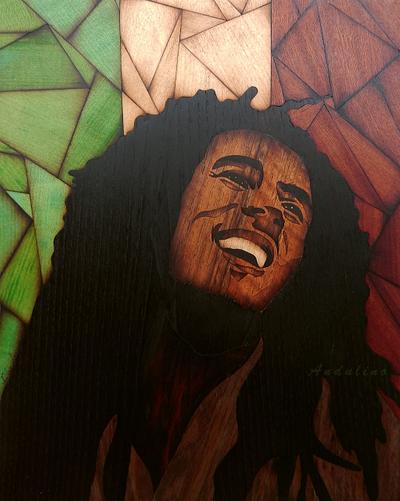 Bob Marley marquetry - Project by Andulino