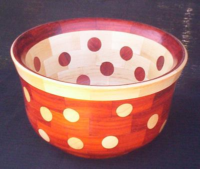 DOUBLE LAYERED BOWL WITH REVERSED DOTS & RIM - Project by Sam Shakouri