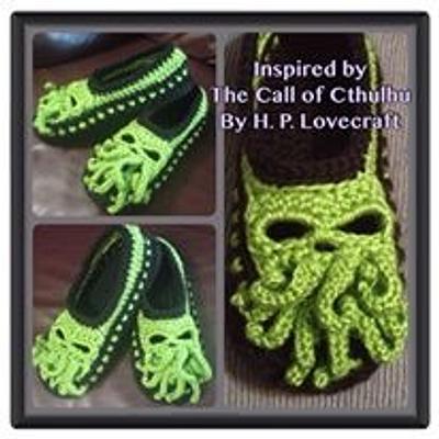 Custom Made Cthulhu Inspired Slippers - Project by Alana Judah