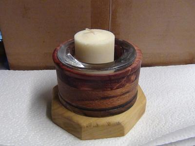 Candle Holder with octagon base - Project by Renee Turner