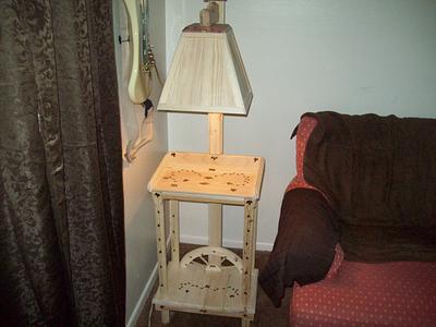 weatern lamp out of a old dog house - Project by jim webster