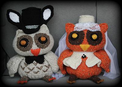 Bride & Groom Owls - Project by Mischka mOOn