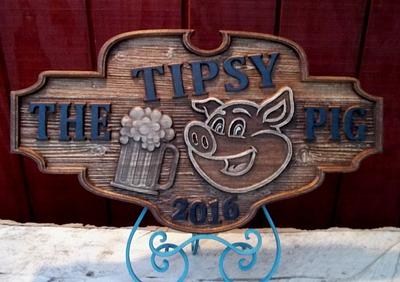 The Tipsy Pig - Project by CarvedArtStudio511