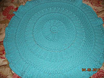 Lille Matelasse` Circular Baby Blanket - Project by Charlotte Huffman