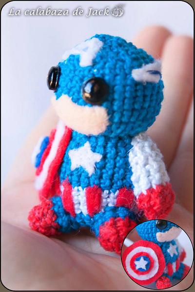 Captain America Amigurumi - Marvel - La Calabaza de Jack - Project by La Calabaza de Jack