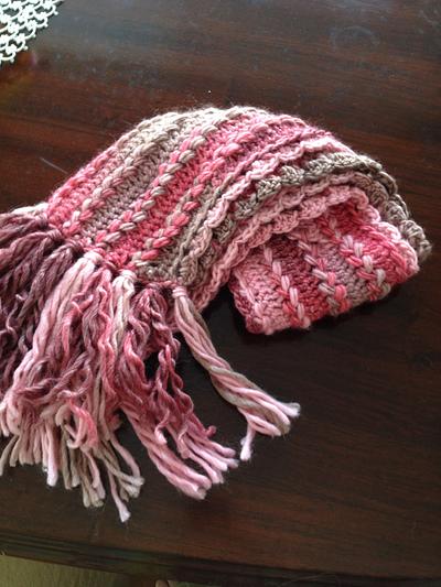 Hairpin Lace Crochet scarf - Project by Lisa Crispin