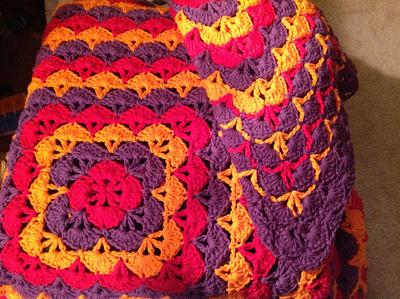 Latest finished afghan. Love how this one turned out. - Project by Cindy Stiles