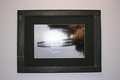 Old Window Frame Turned Picture Frame - Project by Railway Junk Creations